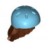 MINI WIG, W/ HELMET, NO. 12: {червеникаво-кафяв}