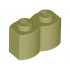 Brick, Modified 1 x 2 with Log Profile: {маслинено зелен}