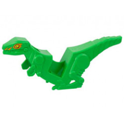 Motorcycle Fairing, Stuntz Velociraptor Bike with Yellow Eyes and Orange Markings Pattern: {ярко зелен}