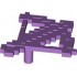 Minifigure, Weapon Crossbow with Arrow Pixelated (Minecraft): {умерено лавандулов}