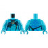 Torso Navi with Blue Markings, Metallic Light Blue and Tan Mantle, and Silver Spots Pattern / Medium Azure Arms / Medium Azure Hands : {умерено небесносин}