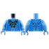 Torso Navi with Blue Markings, Tan Necklace with Claws, and Silver Spots Pattern / Medium Blue Arms / Medium Blue Hands: {умерено син}