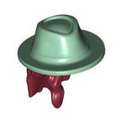 MINI WIG, W/ HAT, NO. 32: {нов тъмно червен}