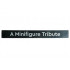 Tile 1 x 8 with White A Minifigure Tribute Pattern: {черен}