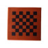 Tile 2 x 2 with Groove with Black Checkered Pattern: {червеникаво-кафяв}