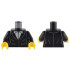 Torso Female Suit Jacket, White Button Up Shirt Pattern / Black Arms / Yellow Hands: {черен}