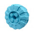Wheel Hard Plastic, Treaded 36mm D. with 4 Studs: {умерено небесносин}