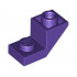 ROOF TILE 1X2, INVERTED, DEG. 45, W/ CUT: {светло виолетов}