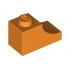 BRICK 1X2, OUTSIDE HALF ARCH, NO. 1: {ярко оранжев}