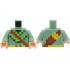 Torso Pixelated Shirt with Lime, Green and Dark Green Trim, Reddish Brown Belt with Quiver with Yellow Arrows Pattern / Sand Green Arms / Nougat Hands : {пясъчно зелен}