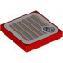 Tile 2 x 2 with Groove with Super Mario Scanner Code Pom Pom Pattern (Sticker) - Set 71419: {ярко червен}