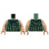 Torso Flak Vest with Pouches and Dark Blue, Dark Turquoise, and Silver Pixelated Camouflage Pattern / Light Nougat Arms / Light Nougat Hands : {пясъчно зелен}