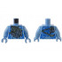 Torso Navi with Blue Markings, Sand Green Strap, Silver Feather Necklace and Spots Pattern / Medium Blue Arms / Medium Blue Hands: {умерено син}