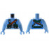 Torso Navi with Blue Markings, Reddish Brown Strap, and Dark Green and Silver Utility Belt Pattern / Medium Blue Arms Long / Medium Blue Hands : {умерено син}