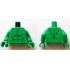 Torso Bare Chest, Dark Green and Green Muscle Contours, Chest Hair Pattern / Bright Green Arms / Bright Green Hands: {ярко зелен}