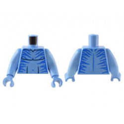Torso Navi with Blue Markings, Bare Chest, Silver Spots, and Blue Navel Pattern / Medium Blue Arms Long / Medium Blue Hands: {умерено син}