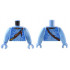 Torso Navi with Blue Markings, Reddish Brown Strap and Necklace, and Silver Spots Pattern / Medium Blue Arms Long / Medium Blue Hands : {умерено син}
