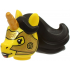Minifigure, Head, Modified Unicorn with Molded Black Mane and Printed Gold Horn and Armor with Copper Lines Pattern (BAM): {ярко жълт}