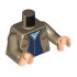 Micro Doll, Body with Lime Shirt with Dark Pink Hoodie Pockets and Sand Blue Pants Pattern: {умерен тан}