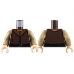Minifigure Cape Cloth, Stepped Shoulders with Single Top Hole - Spongy Stretchable Fabric: {тъмно каменно сив}