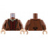 Torso Jacket with Dark Brown Lapels, Tan Shirt, Dark Red Vest Pattern / Reddish Brown Arms / Light Nougat Hands: {червеникаво-кафяв}