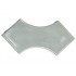 Tile, Modified 2 x 2 with 2 1 x 1 Curved Cutouts (Double Arrow): {умерено каменно сив}