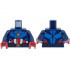 Torso Armor with Blue Panels, Silver Star on Chest, Red and White Stripes, Utility Belt with Buckle Pattern / Dark Blue Arms / Dark Red Hands : {земно син}