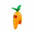Minifigure, Headgear Head Cover, Costume Carrot with Molded Green Leaves Pattern: {ярко оранжев}