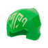 Minifigure, Headgear Ninjago Wrap / Hood Smooth with Bright Light Yellow Energy Symbols Pattern: {ярко зелен}