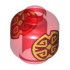 Minifigure, Head without Face with Gold Oriental Pattern on Both Sides: {прозрачно червен}