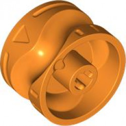 Technic Gear Shifter with Axle Hole: {ярко оранжев}