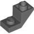 ROOF TILE 1X2, INVERTED, DEG. 45, W/ CUT: {тъмно каменно сив}