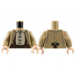 Torso Jacket, Tan Button-Up Shirt, Reddish Brown Suspenders, Dark Brown Pants Pattern / Dark Tan Arms / Light Nougat Hands: {пясъчно жълт}