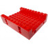 Technic, Brick 8 x 10 x 2 with 6 x 10 Recessed Center and 2 Pin Holes on each Side: {ярко червен}