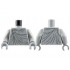 Torso Statue Robe with Dark Bluish Gray Gather Lines, Wrinkles, and Clasp at Right Shoulder Pattern / Light Bluish Gray Arms / Light Bluish Gray Hands : {умерено каменно сив}