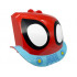 Windscreen 3 x 8 x 5 1/3 with Bar Handle and Mudguards with Large White and Black Eyes and Medium Azure Bumper with Yellow Headlights Pattern : {ярко червен}
