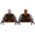 Torso Vest with Gold Trim, Dark Brown Belt and Crossbelts Pattern / Flat Silver Arms / Dark Brown Hands: {червеникаво-кафяв}