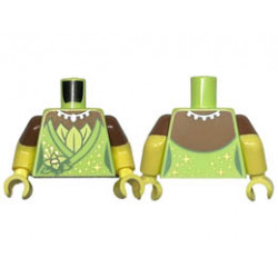 Minifigure, Head, Modified Alien Navi with Blue Eyes and Lips, Silver Spots, Dark Blue Markings, White Shell Pendant, and Closed Mouth Pattern : {умерено небесносин}