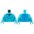 Torso Navi with Blue Markings, Silver Pendant Necklace, and Silver Spots Pattern / Medium Azure Arms / Medium Azure Hands: {умерено небесносин}