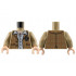 Torso Open Jacket, Medium Nougat Plaid, White Shirt, Silver Medal, Light Nougat Neck with Necklace Pattern / Dark Tan Arms / Light Nougat Hands : {пясъчно жълт}