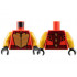 Torso Race Jacket, Gold Scales and Zipper, Dark Red Collar and Belt Pattern / Pearl Gold Arms / Black Hands: {ярко червен}