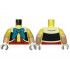 Torso Black and White Vest, Dark Azure Bow, Red Pants with Suspenders Pattern / Light Nougat Arms with Molded Bright Light Yellow Sleeves Pattern / White Hands : {студено жълт}