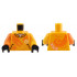 Torso Shirt with Pockets, Orange Dragon, White Ninjago Logogram Letter A and 'ARIN' Pattern / Bright Light Orange Arm Left / Orange Arm Right / Black Hands: {огнено жълто-оранжев}