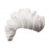 Minifigure, Hair Mohawk, Wide and Wavy: {бял}