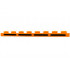 Plate 1 x 8 with 4 Black Rounded Stripes with Bright Light Yellow and Dark Orange Outlines (Air Vents) Pattern: {ярко оранжев}