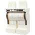 Hips and Legs with Belt, Black and Orange Stripes, and Silver Stitching Pattern: {бял}