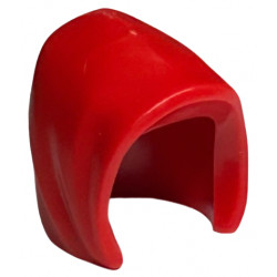 Minifigure, Headgear Hood Basic Smooth: {ярко червен}
