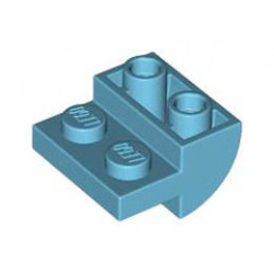 BRICK 2X2X1 INV. BOW, W/ CUT OUT: {умерено небесносин}