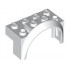 Vehicle, Mudguard 4 x 2 1/2 x 2 with Arch Round: {бял}