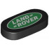 Tile, Round 1 x 2 Oval with Land Rover Logo Pattern: {черен}